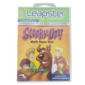 LeapFrog Leapster Scooby-Doo Math Times Two Game New Sealed 2009 K-2nd Grade